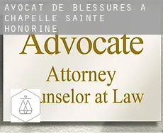 Avocat de blessures à  Chapelle Sainte-Honorine