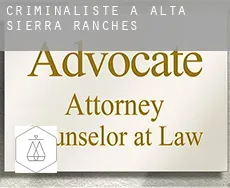 Criminaliste à  Alta Sierra Ranches