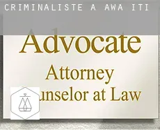 Criminaliste à Awa-iti