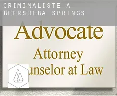 Criminaliste à  Beersheba Springs