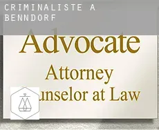 Criminaliste à  Benndorf