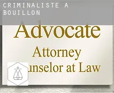 Criminaliste à Bouillon