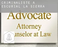 Criminaliste à Escurial de la Sierra