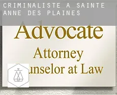 Criminaliste à Sainte-Anne-des-Plaines