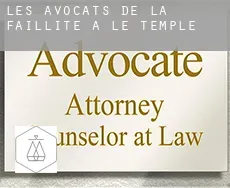 Les avocats de la faillite à Le Temple