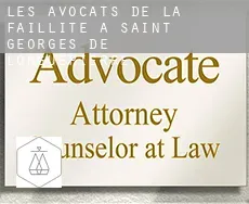 Les avocats de la faillite à  Saint-Georges-de-Longuepierre