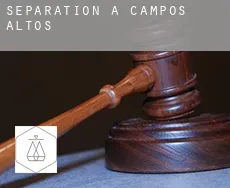 Séparation à  Campos Altos