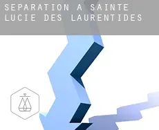 Séparation à  Sainte-Lucie-des-Laurentides