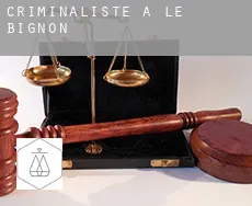 Criminaliste à  Le Bignon