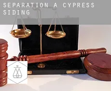 Séparation à  Cypress Siding