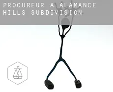 Procureur à  Alamance Hills Subdivision