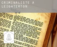 Criminaliste à  Leighterton
