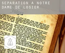 Séparation à  Notre-Dame-de-l'Osier