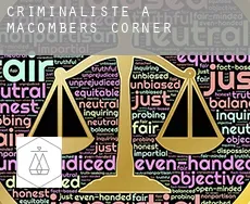Criminaliste à  Macombers Corner