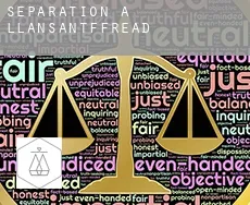Séparation à  Llansantffread