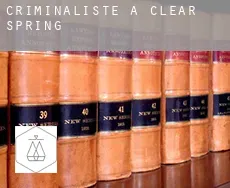 Criminaliste à  Clear Spring