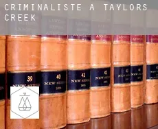 Criminaliste à  Taylors Creek