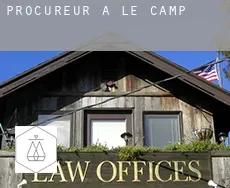 Procureur à  Le Camp