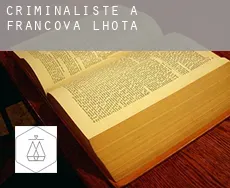 Criminaliste à  Francova Lhota