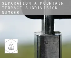 Séparation à  Mountain Terrace Subdivision Number 1-4