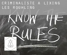 Criminaliste à  Lixing-lès-Rouhling