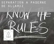 Séparation à  Paderne de Allariz