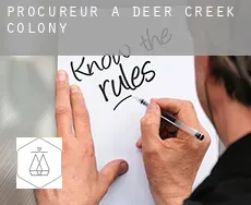 Procureur à  Deer Creek Colony