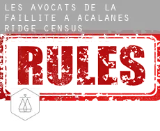 Les avocats de la faillite à Acalanes Ridge