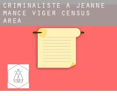 Criminaliste à  Jeanne-Mance-Viger (census area)