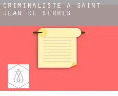 Criminaliste à  Saint-Jean-de-Serres