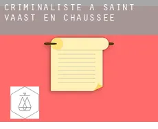 Criminaliste à  Saint-Vaast-en-Chaussée
