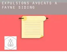 Expulsions avocats à  Fayne Siding